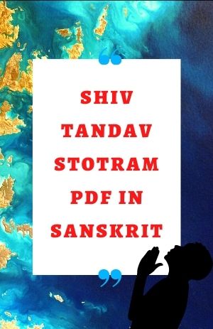 shiva tandava stotram meaning in hindi