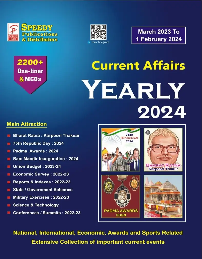 Speedy Current Affairs April 2024 PDF Download in Hindi and English